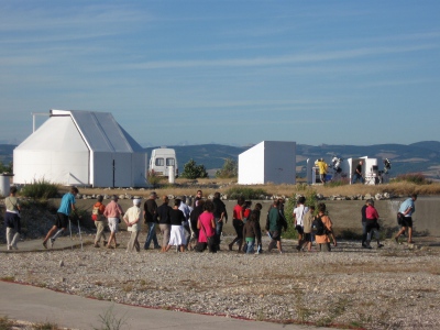 Visite de l'observatoire avant la nuit