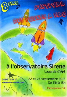 Affiche du festival des fusées à eau
