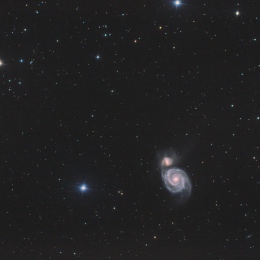 M 51, la galaxie des chiens de chasse